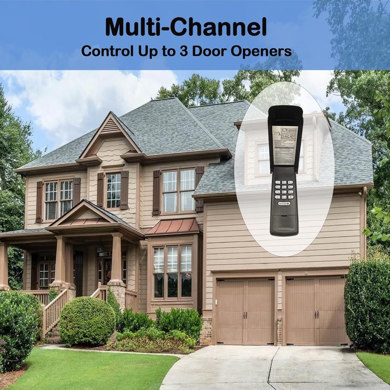 Iqqooe Black Garage Door Opener Keypad for liftmaster Chamberlain Craftsman Openers Produced Since 1993, Wireless Keyless Entry keypad, Replaces 877/878MAX, G940EV-P2, 877LM, 377LM, 977LM, 3-Year-Warranty - Image 4